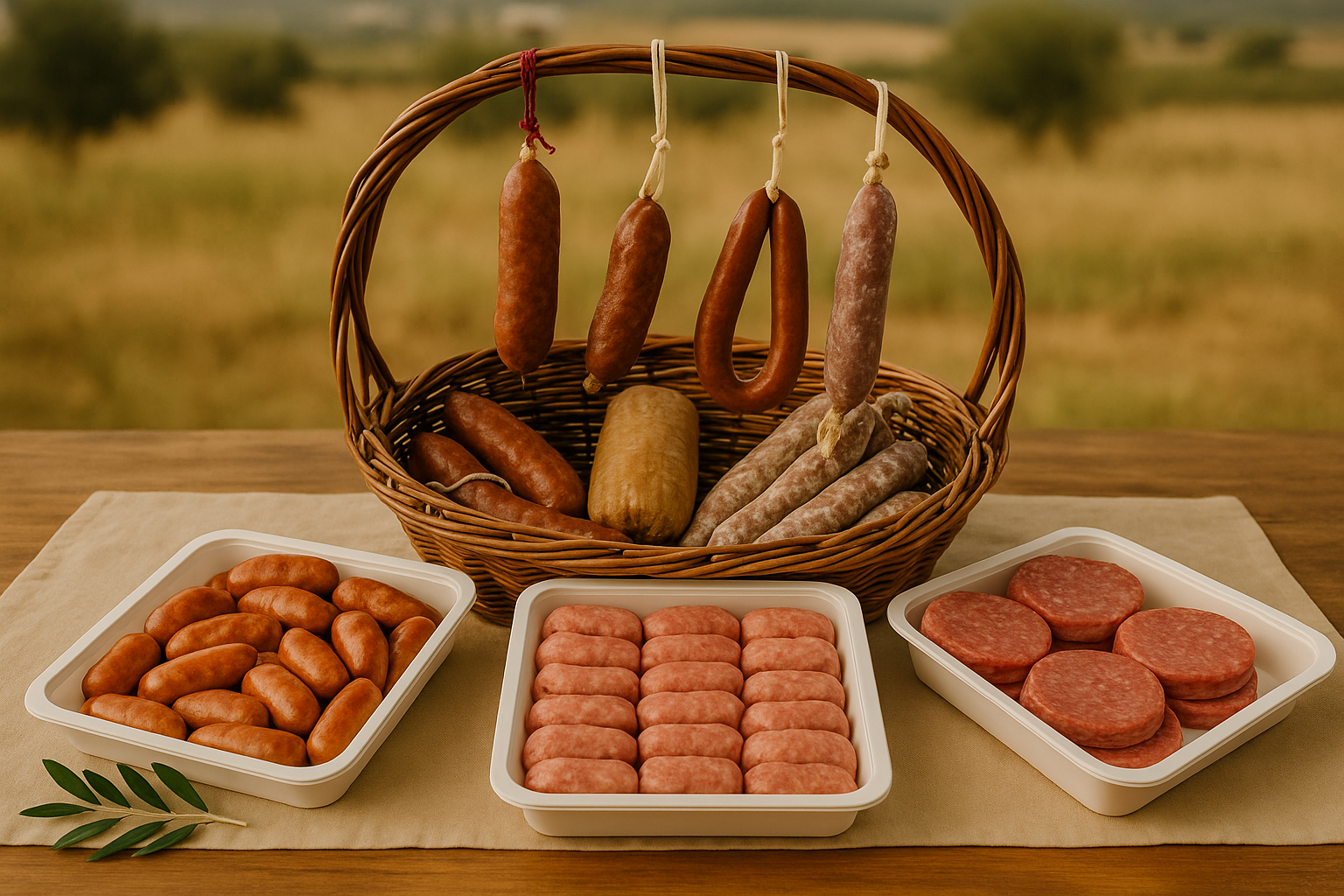 Charcuteries artisanales de Minorque : sobrasada, carn-i-xua, butifarrons et fromages Mahón–Menorca chez Biniatzem