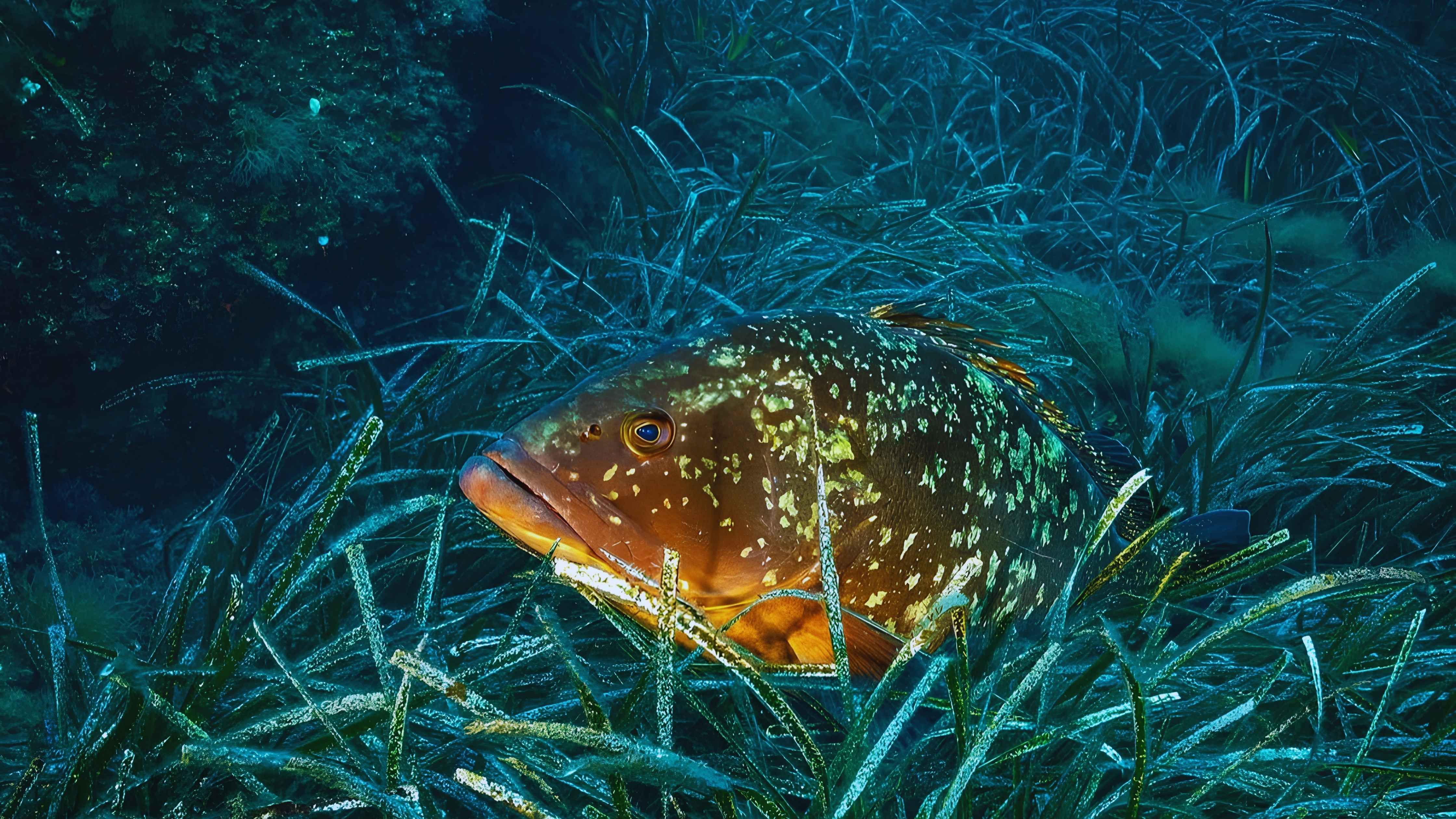 Underwater Menorca with Posidonia and Mediterranean marine life